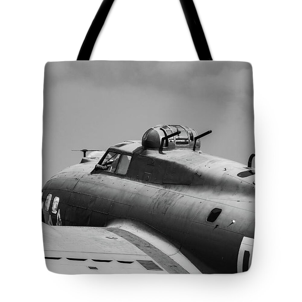 B17 Flying Fortress Tote Bag featuring the photograph B-17 Flying Fortress Sally B by Airpower Art