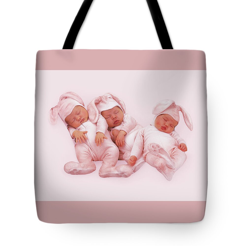 Bunnies Tote Bag featuring the photograph Baby Bunnies #5 by Anne Geddes