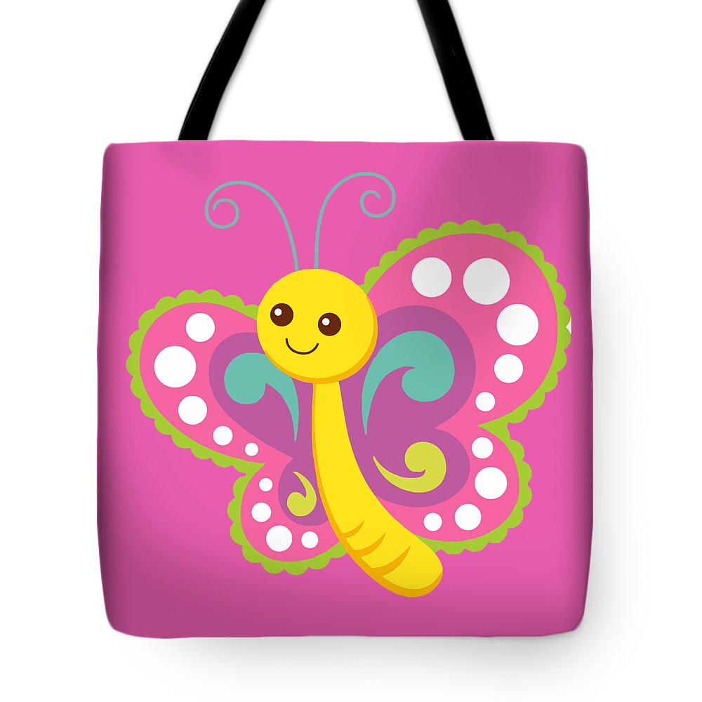 Butterfly Tote Bag featuring the drawing Baby Butterfly by Nancy Ayanna Wyatt