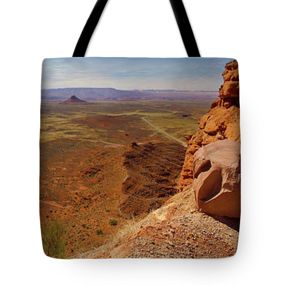 Desert Tote Bag featuring the photograph Back Roads Utah 7 by Mike McGlothlen
