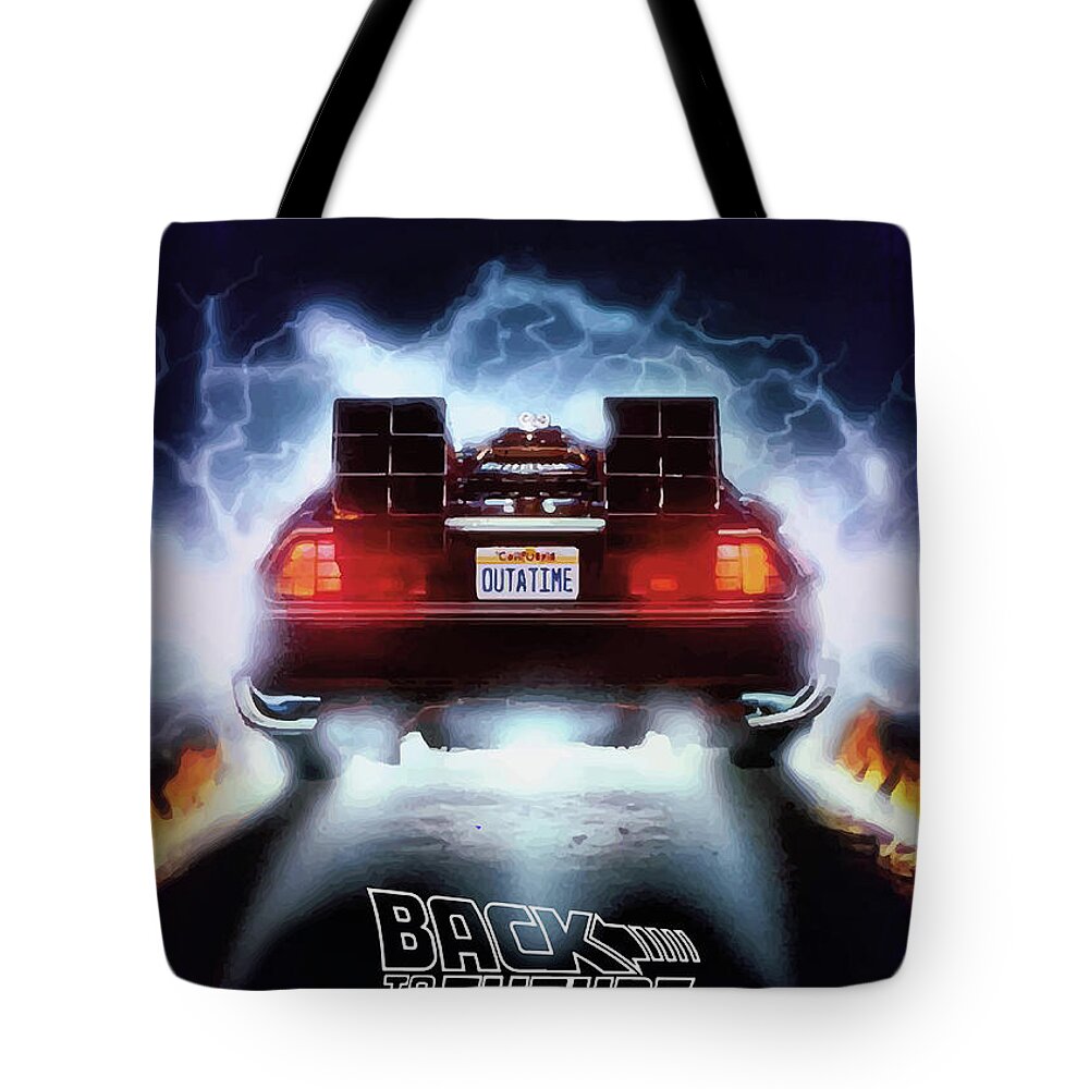 Back To The Future Tote Bags