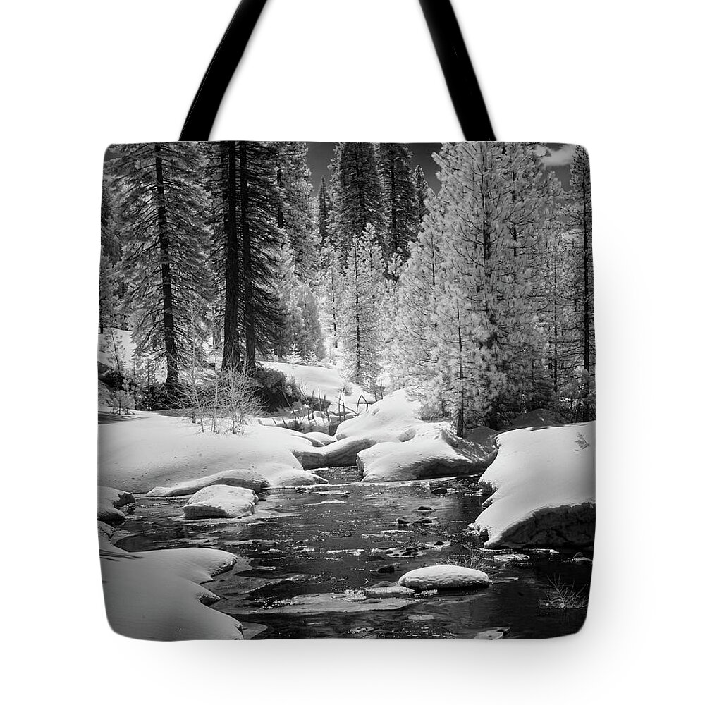 Lake Tote Bag featuring the photograph Bailey Creek Infrared by Mike Lee
