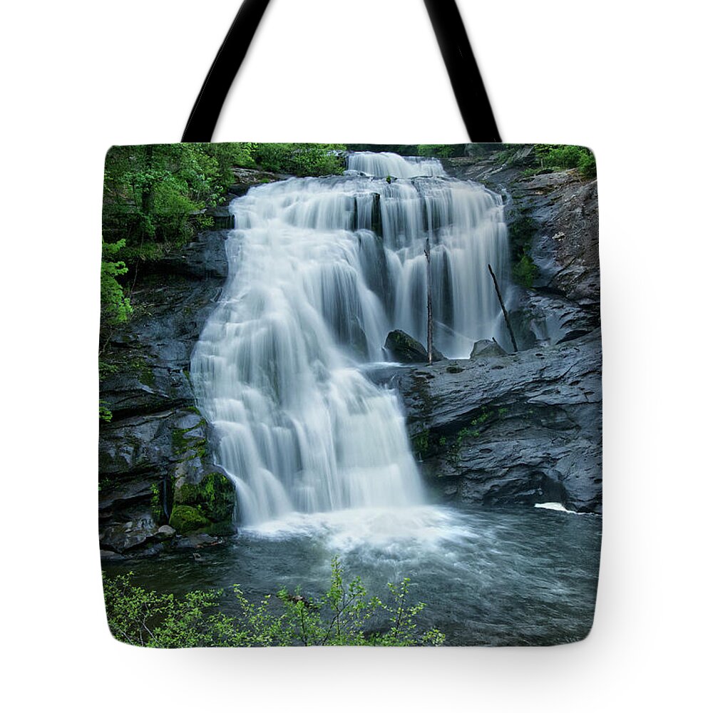 Cherokee National Forest Tote Bag featuring the photograph Bald River Falls 41 by Phil Perkins