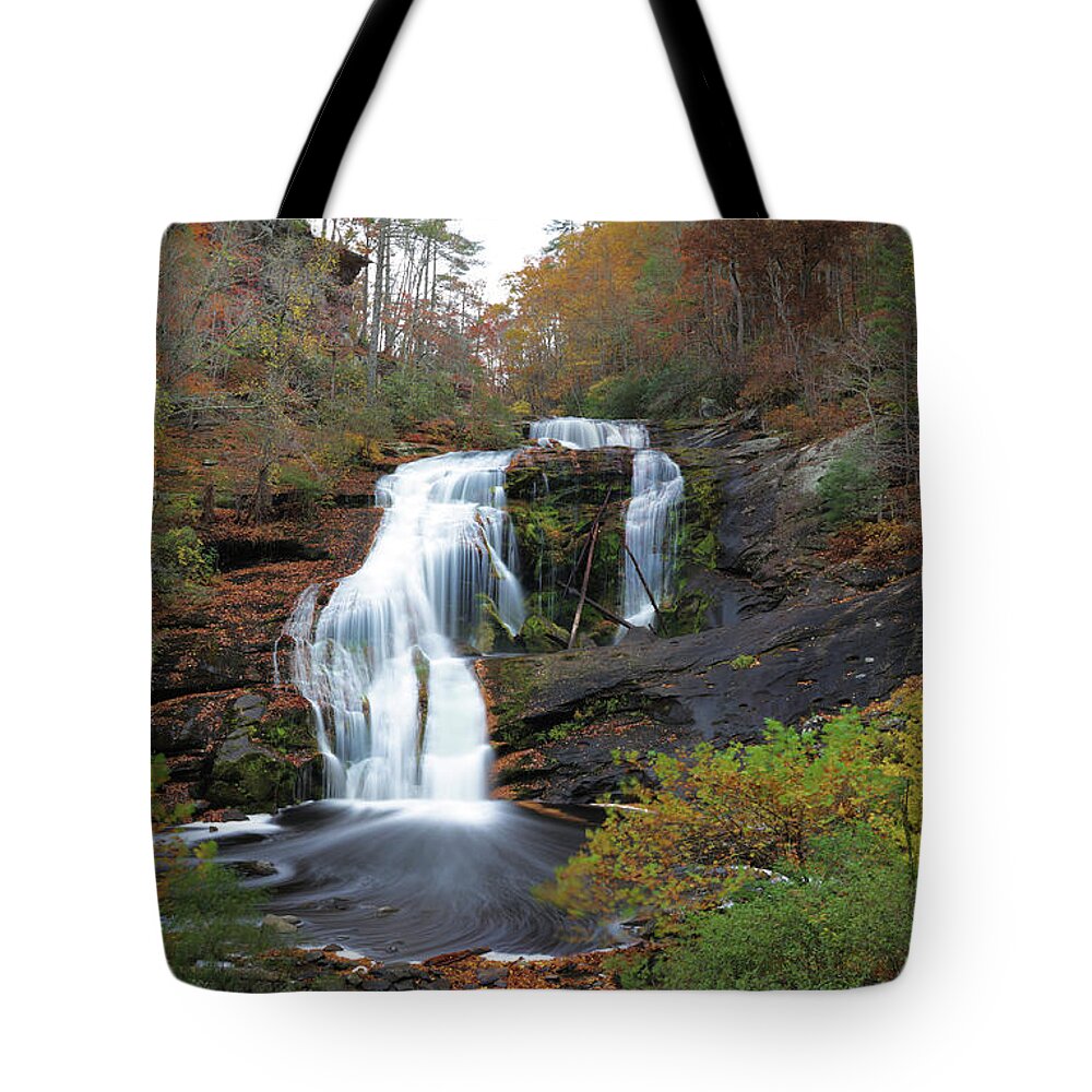 Bald River Falls Tote Bag featuring the photograph Bald River Falls by Rick Lipscomb