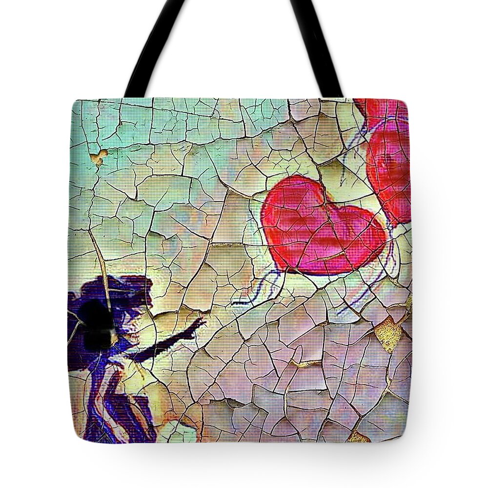  Tote Bag featuring the mixed media Balloons by Angie ONeal