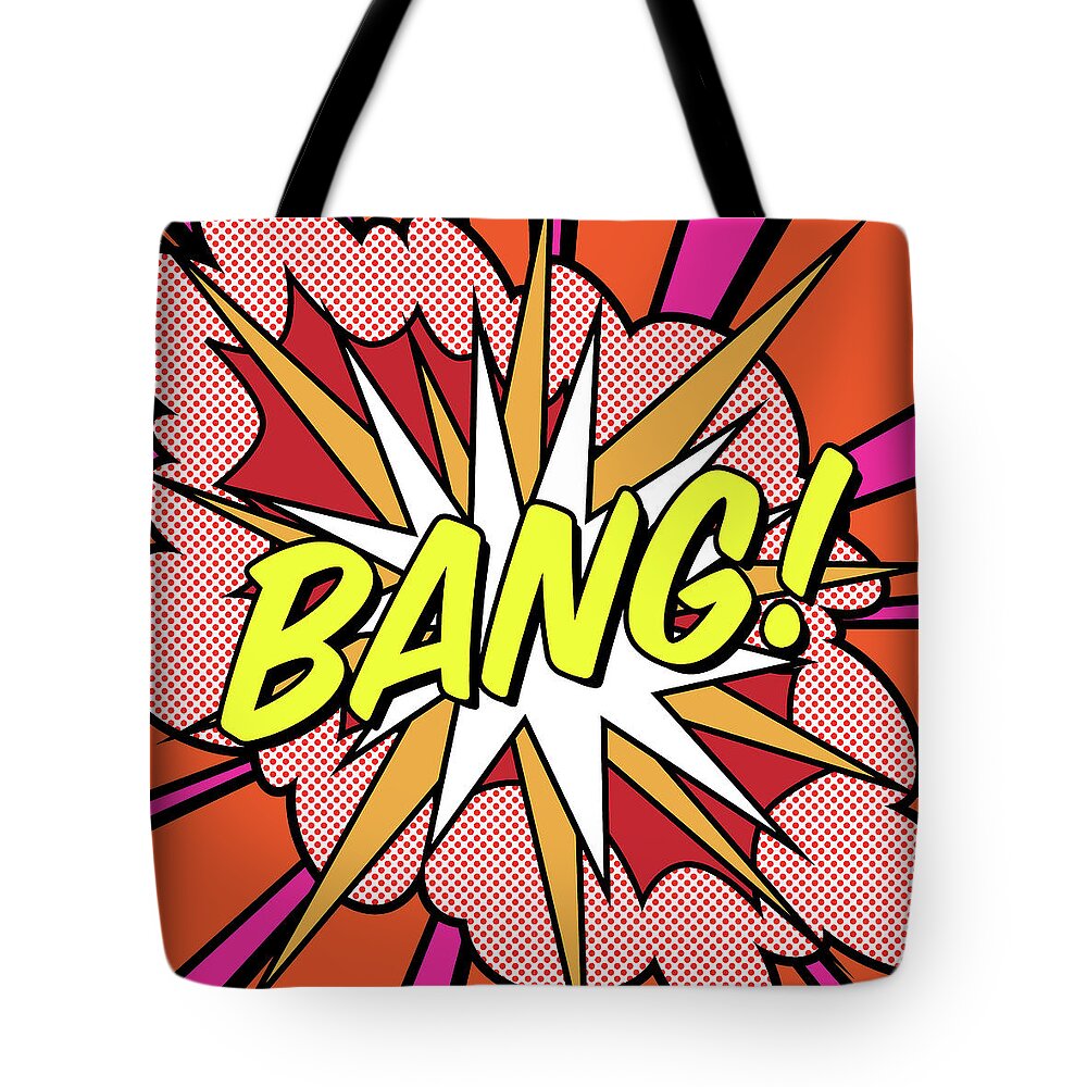 Digital Tote Bag featuring the painting Bang by Gary Grayson