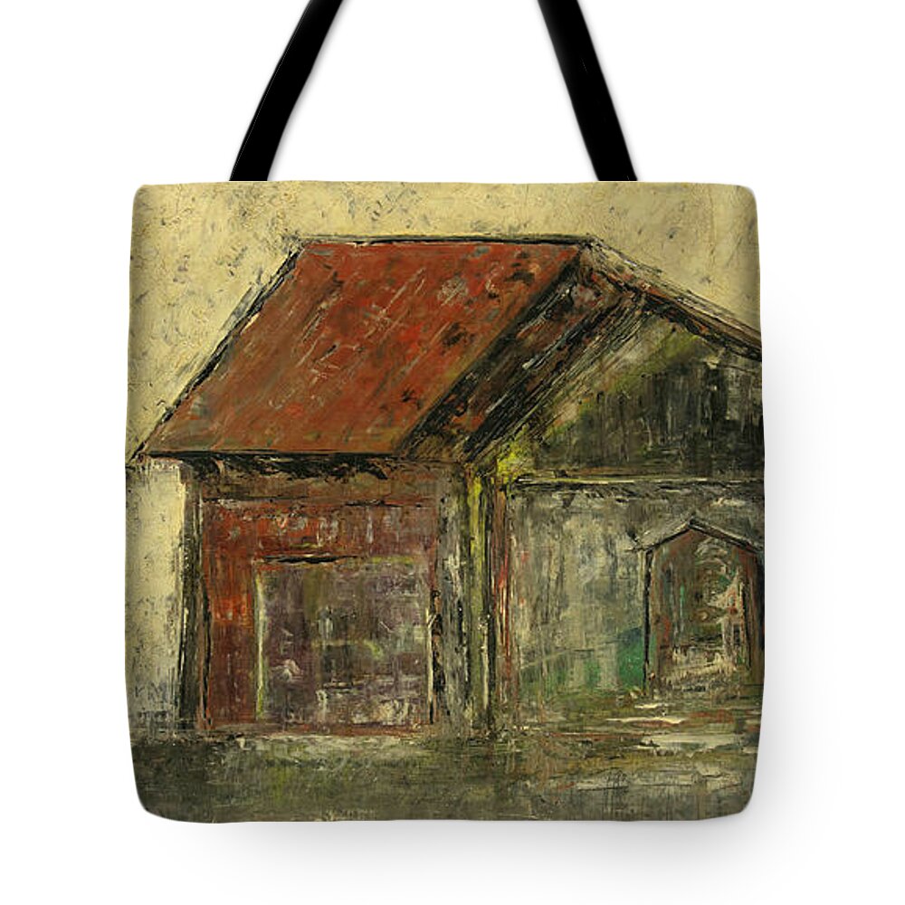 Art Class Tote Bag featuring the painting Barn on the Old Farm by David McCready