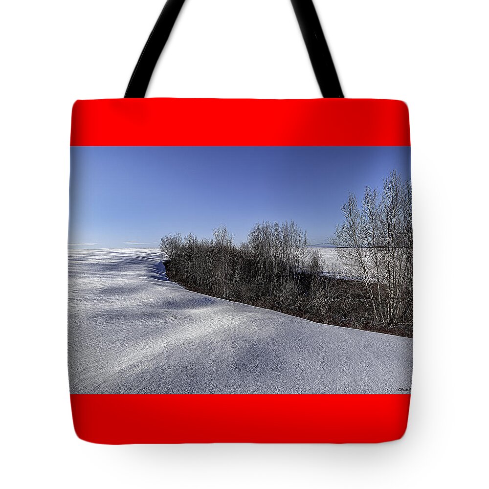Barrens Winter Landscape Tote Bag featuring the photograph Barrens Winter Landscape by Marty Saccone