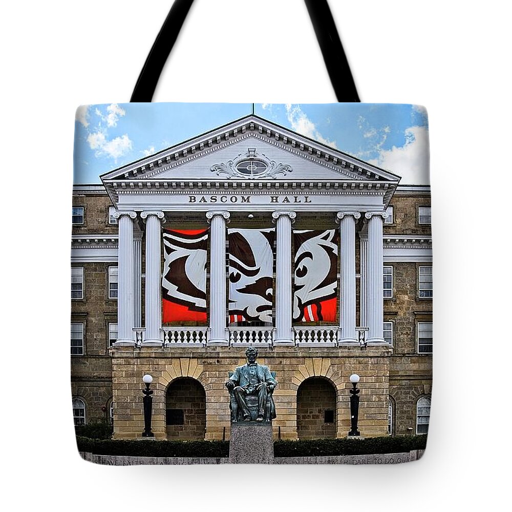 Madison Tote Bag featuring the photograph Bascom Hall - Madison - Wisconsin by Steven Ralser