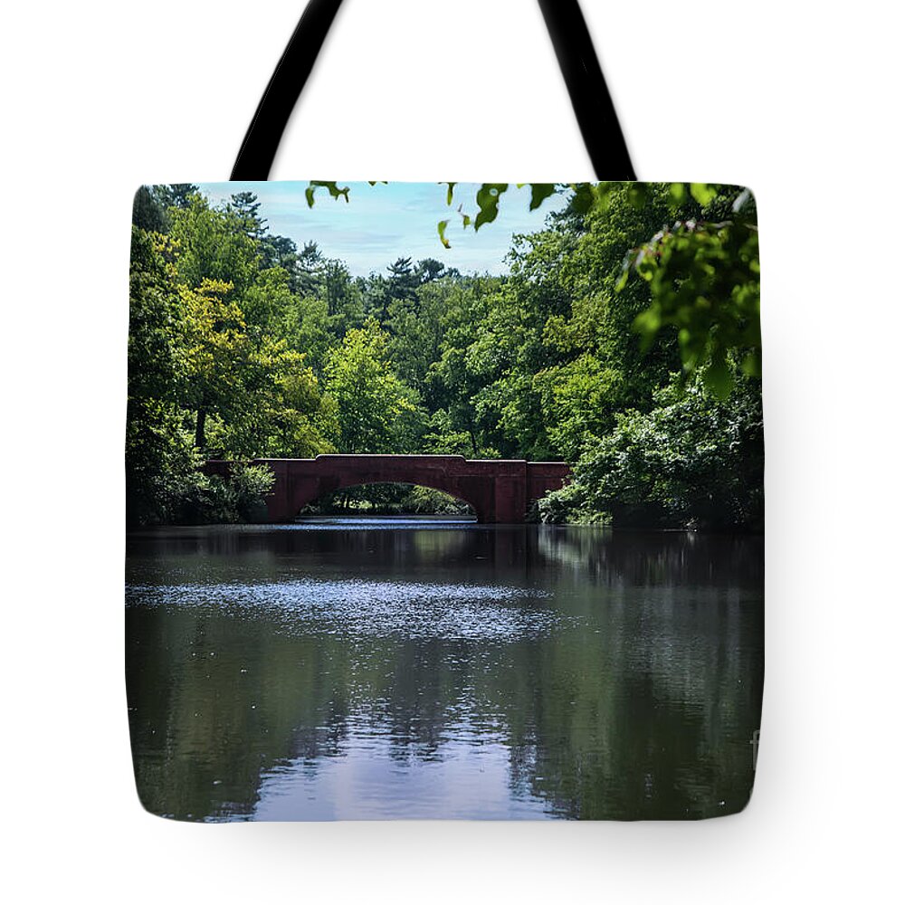 Outside Tote Bag featuring the photograph Bass Pond at The Biltmore by Ed Taylor