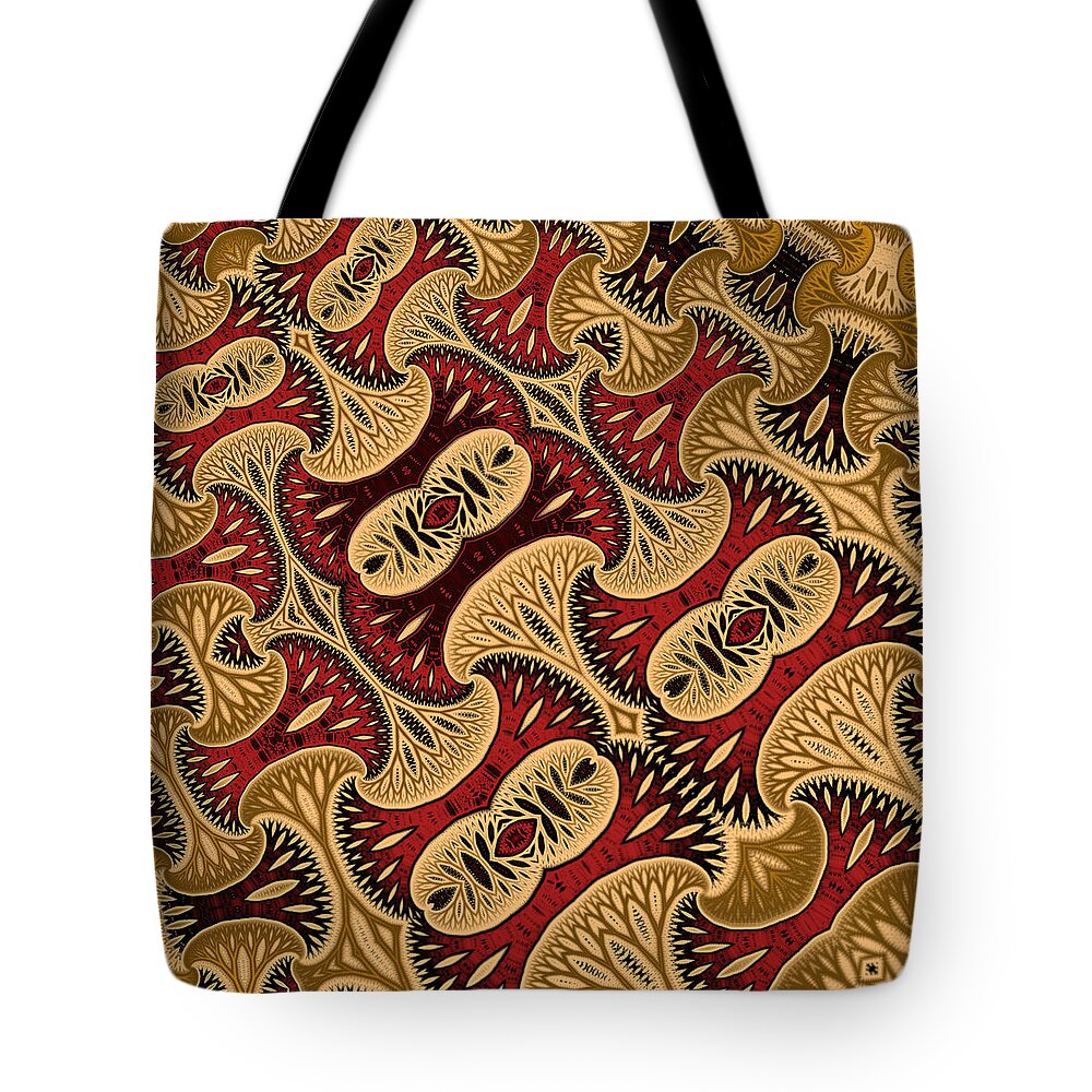 Vic Eberly Tote Bag featuring the digital art Batik by Vic Eberly