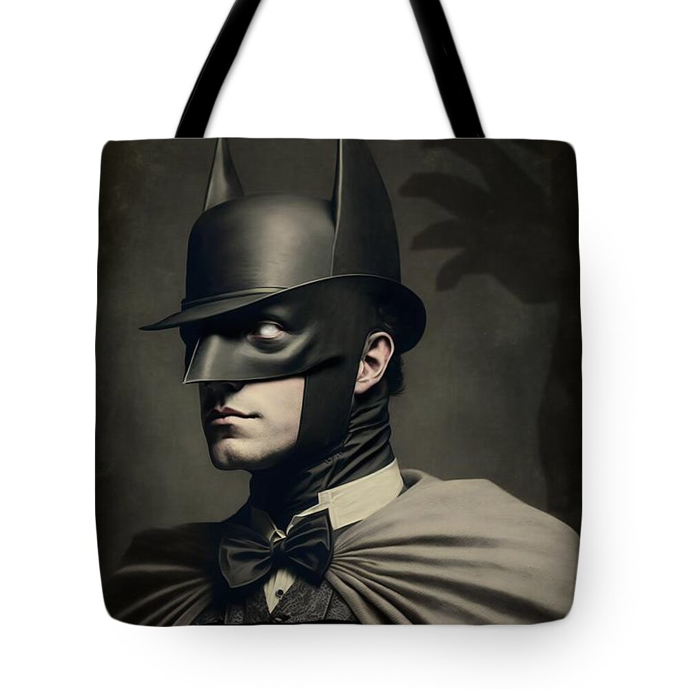 Ancient Batman Tote Bag featuring the digital art Batman XIX by Caito Junqueira
