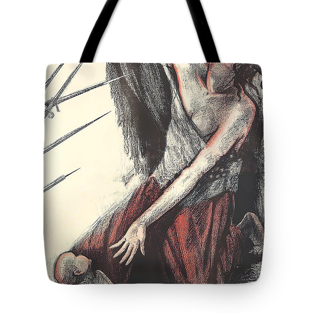 Bay Tote Bag featuring the painting ''Bay of Death'', 1926, movie poster painting by Movie World Posters