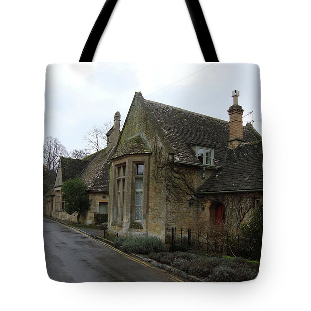 Medieval Village Tote Bag featuring the photograph Bay Windows in the Cotswolds by Roxy Rich