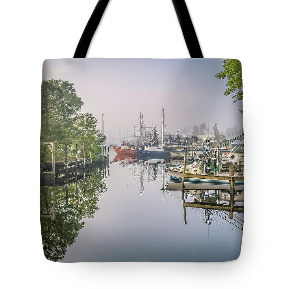 Bayou Tote Bag featuring the photograph Bayou Morning 2, 4/7/21 by Brad Boland