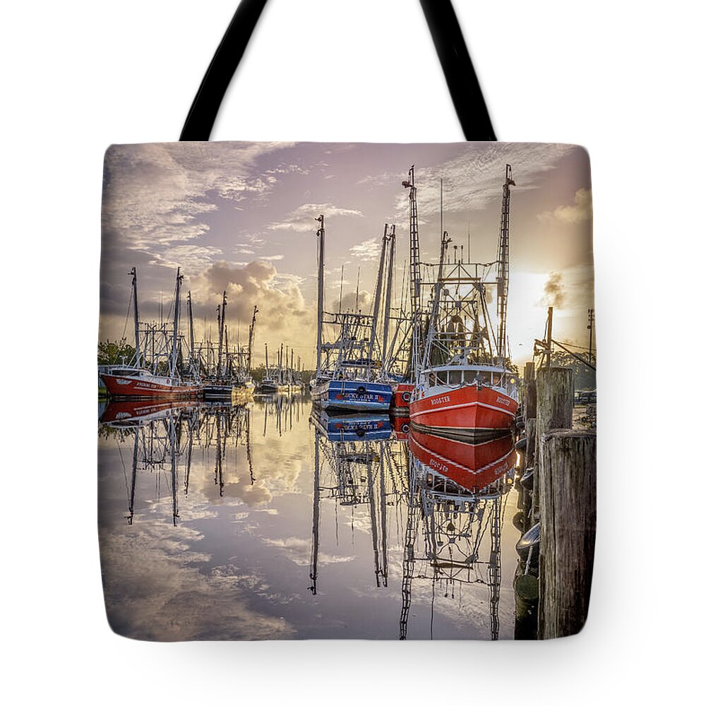 Bayou Tote Bag featuring the photograph Bayou Morning, 8/28/20 by Brad Boland