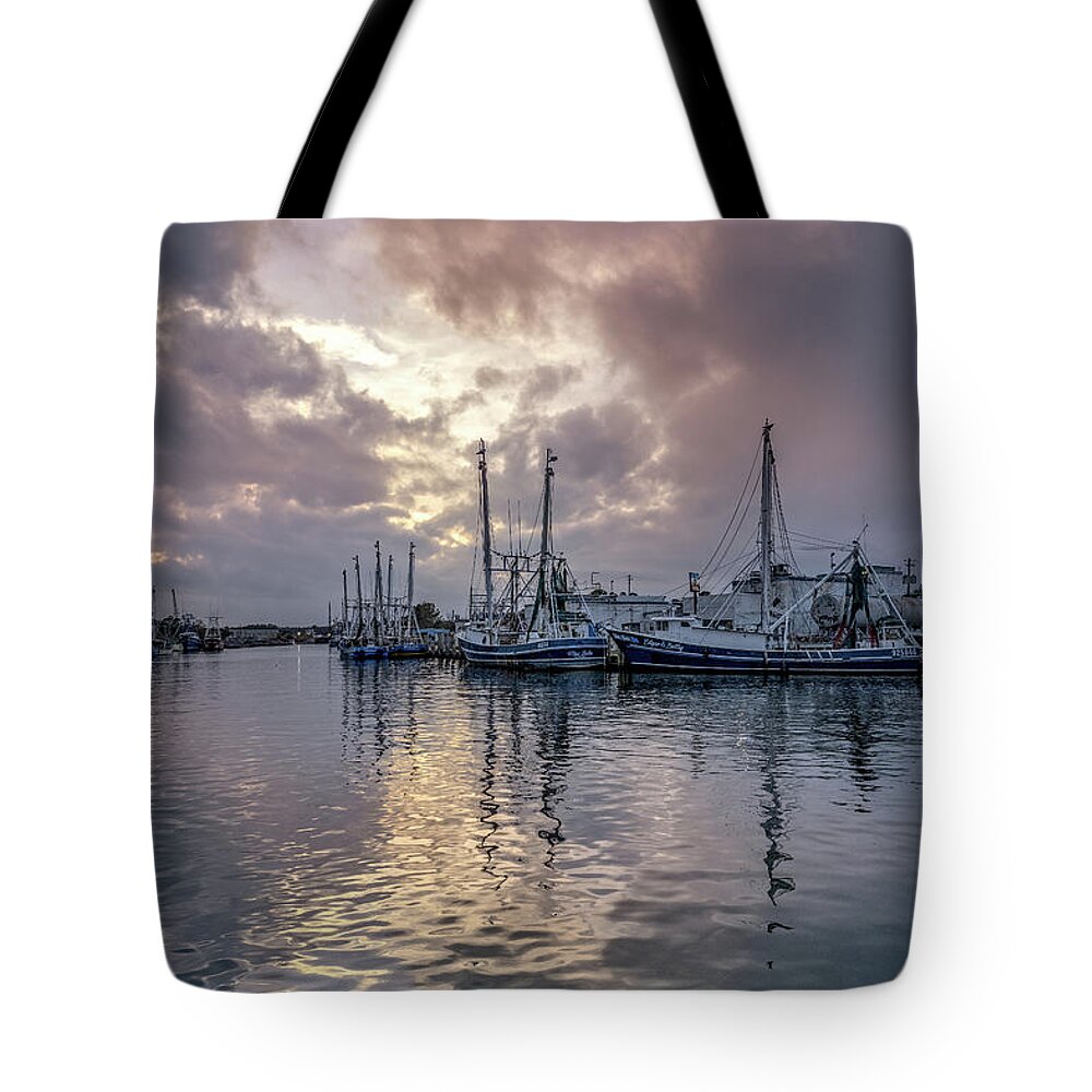 Bayou Tote Bag featuring the photograph Bayou Sunset, 1/24/21 by Brad Boland