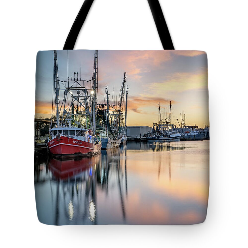 Bayou Tote Bag featuring the photograph Bayou Sunset 2, 3/9/21 by Brad Boland
