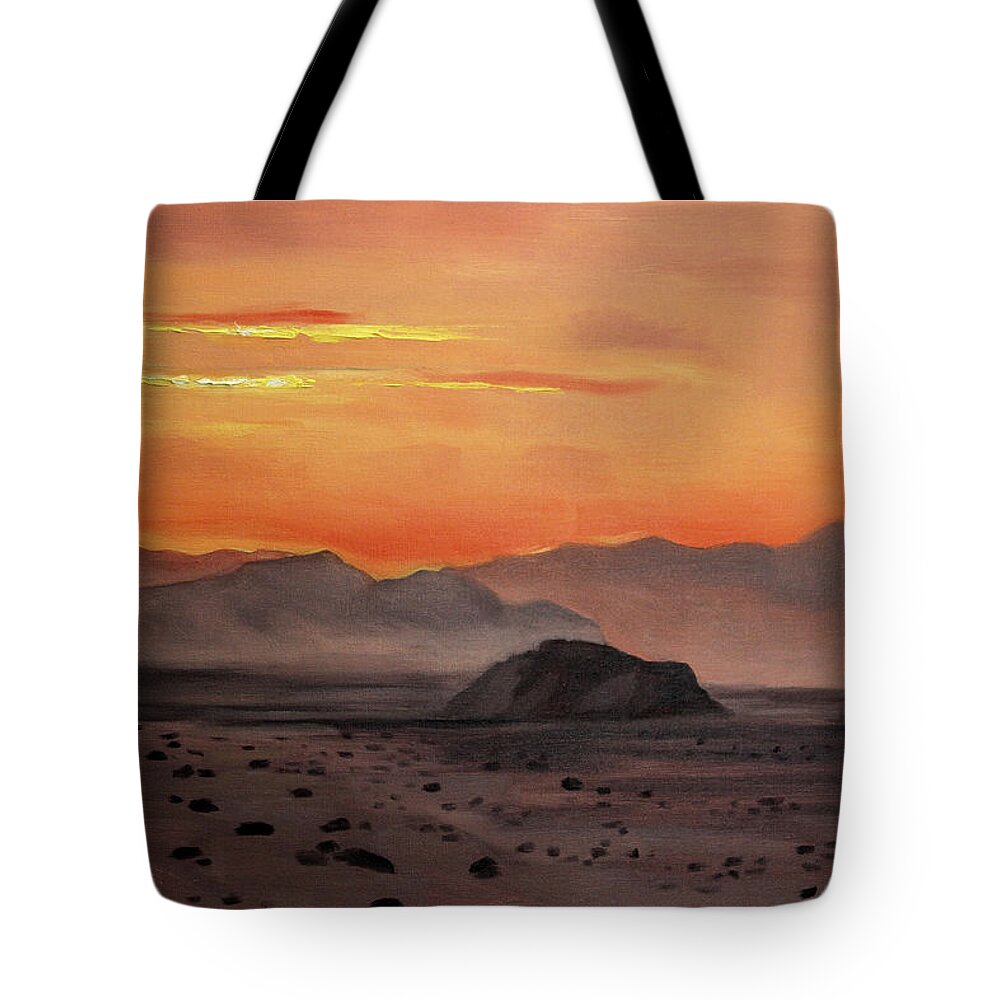 Be Still And Know I Am God Tote Bag featuring the painting Be Still And Know I Am God Psalm 46-10 by Anthony Falbo