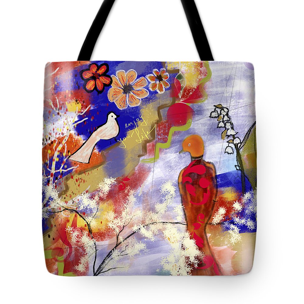  Tote Bag featuring the painting Be Still by Gabriele McGadden