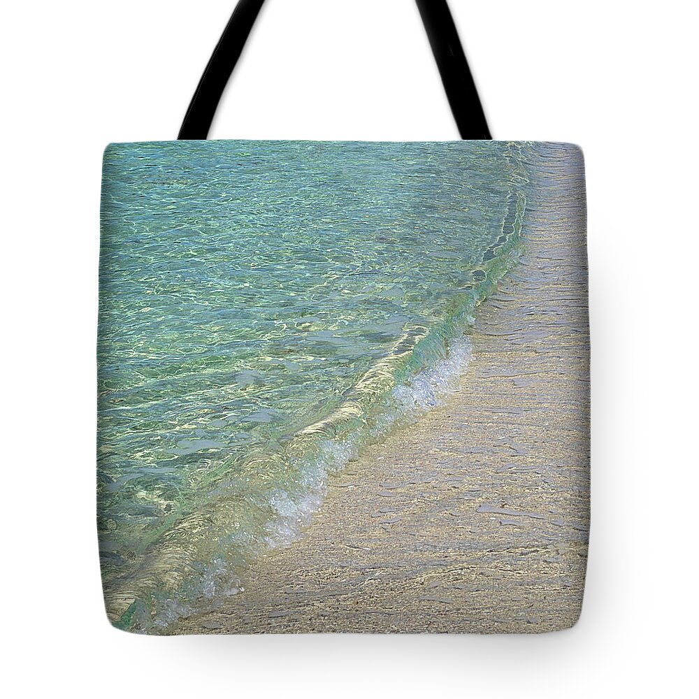 Shore Tote Bag featuring the photograph Beach by Alison Belsan Horton