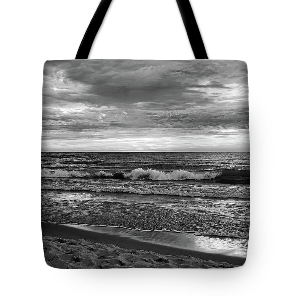 Lake Michigan Tote Bag featuring the photograph Beach by Kathi Mirto