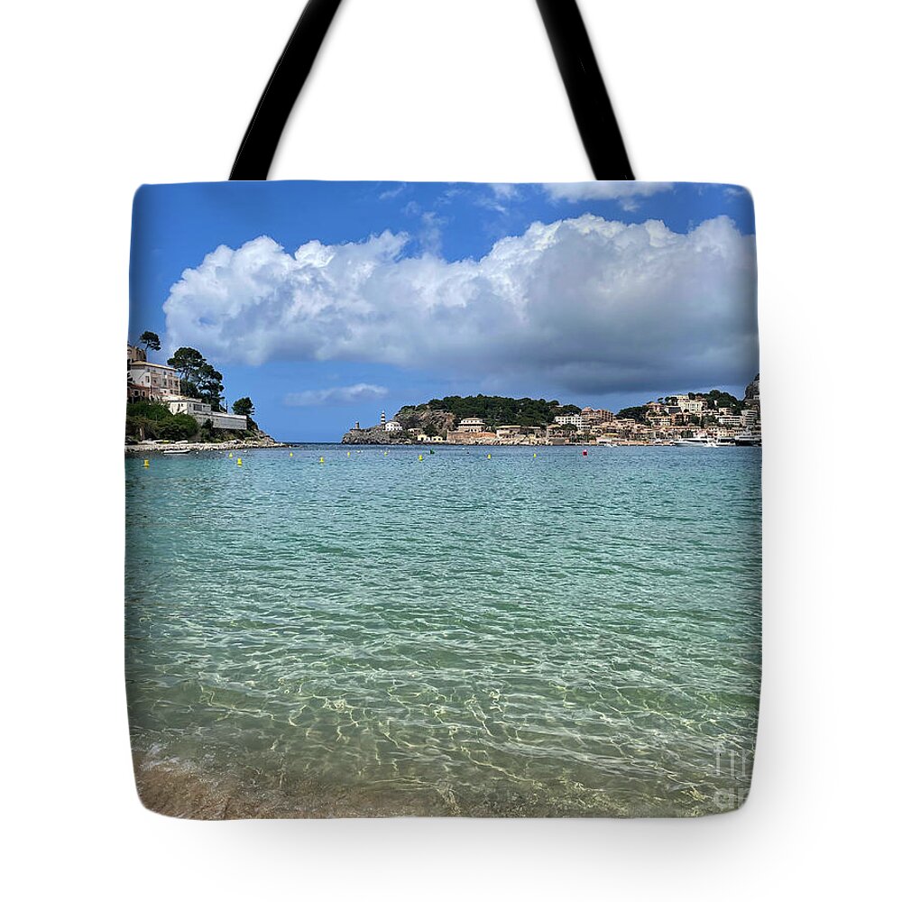 Mallorca Tote Bag featuring the photograph Beach of Port Soller, Mallorca by Anastasy Yarmolovich