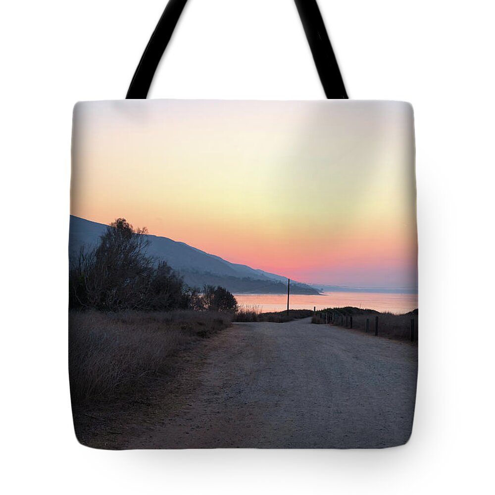 Beach Tote Bag featuring the photograph Beach Road before Sunrise by Matthew DeGrushe