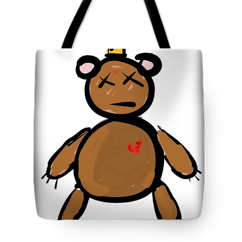  Tote Bag featuring the painting Bear with Me by Oriel Ceballos