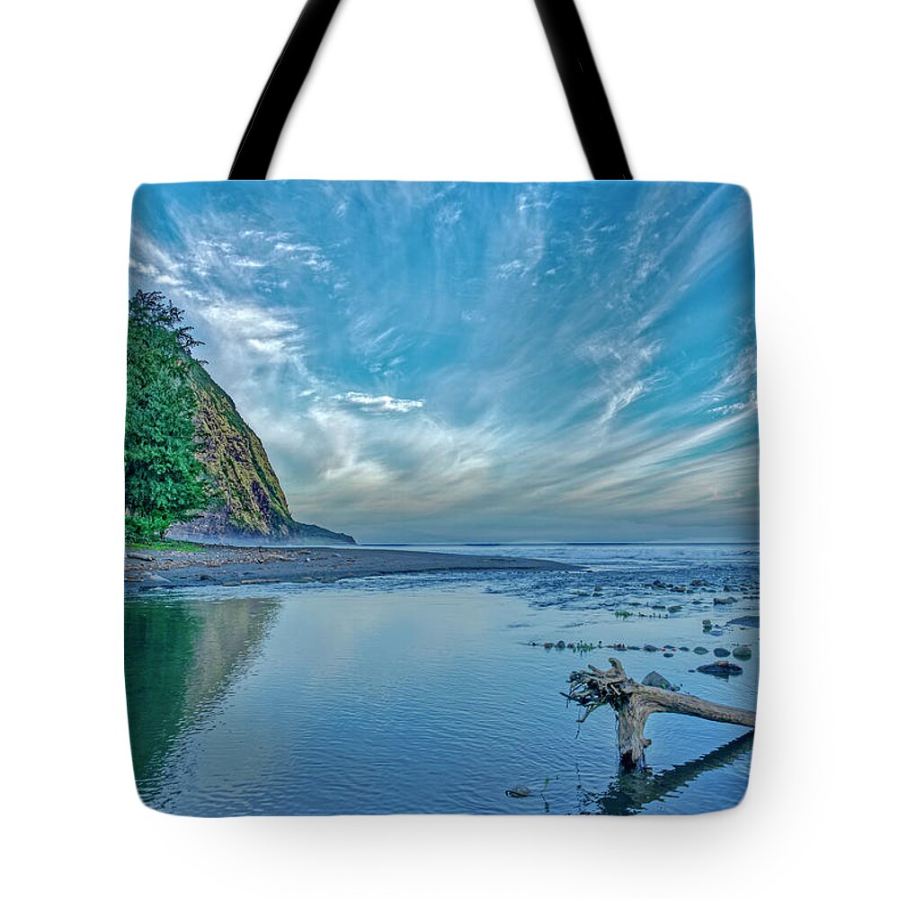 Blue Morning Tote Bag featuring the photograph Beautiful Blue Morning by Heidi Fickinger