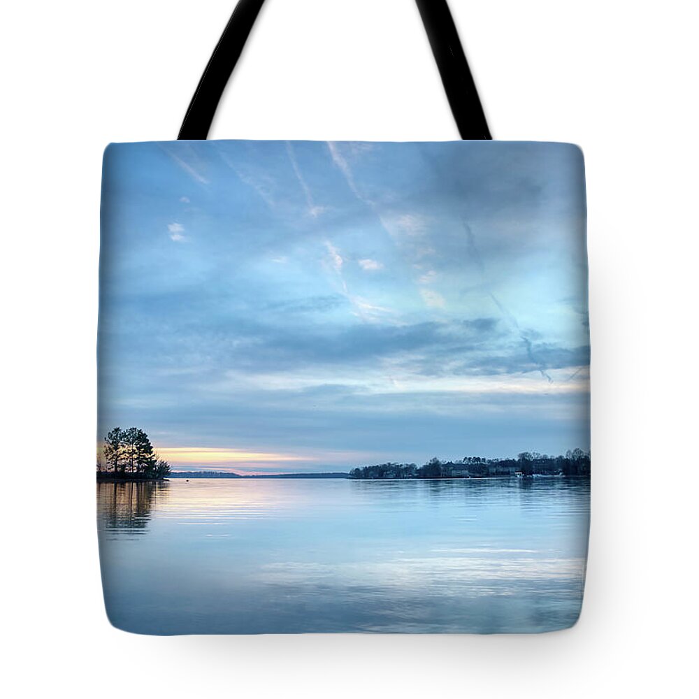 Lake Tote Bag featuring the photograph Beautiful Ending To The Day by Amy Dundon