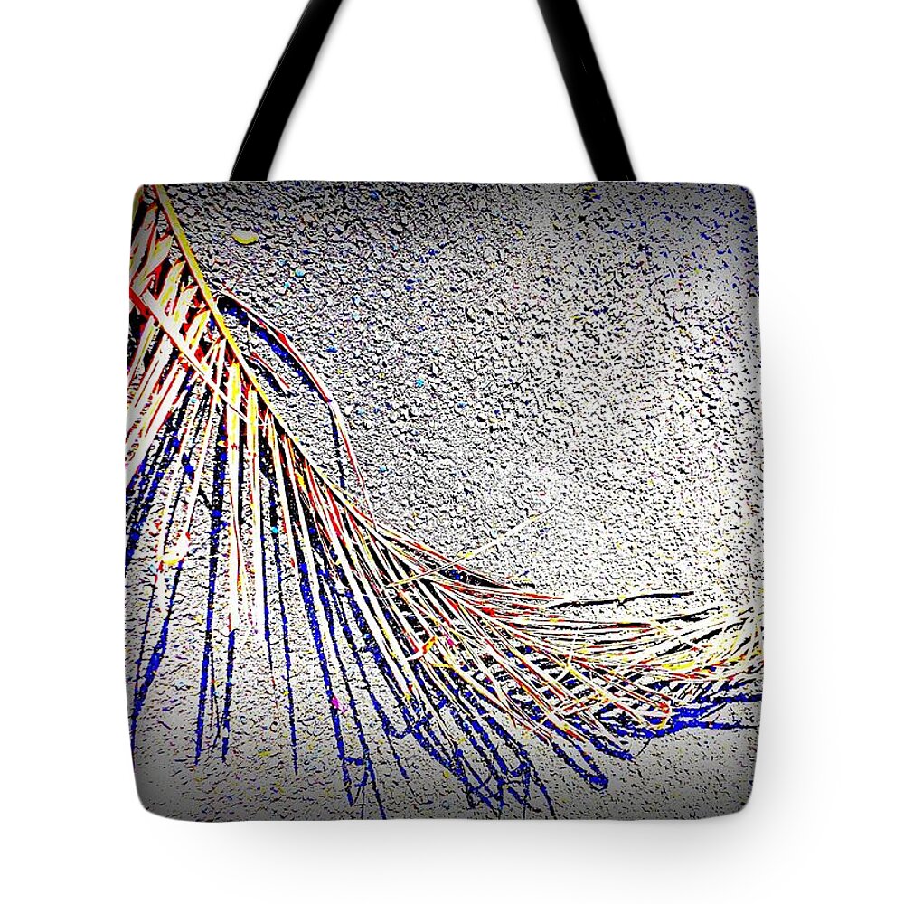 Palm Frond Tote Bag featuring the photograph Beautiful Frond Shadows by VIVA Anderson