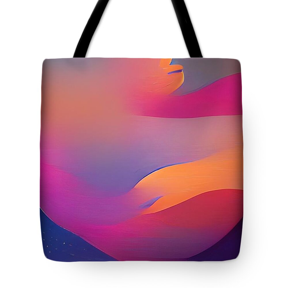  Tote Bag featuring the digital art Beautiful Valley by Rod Turner