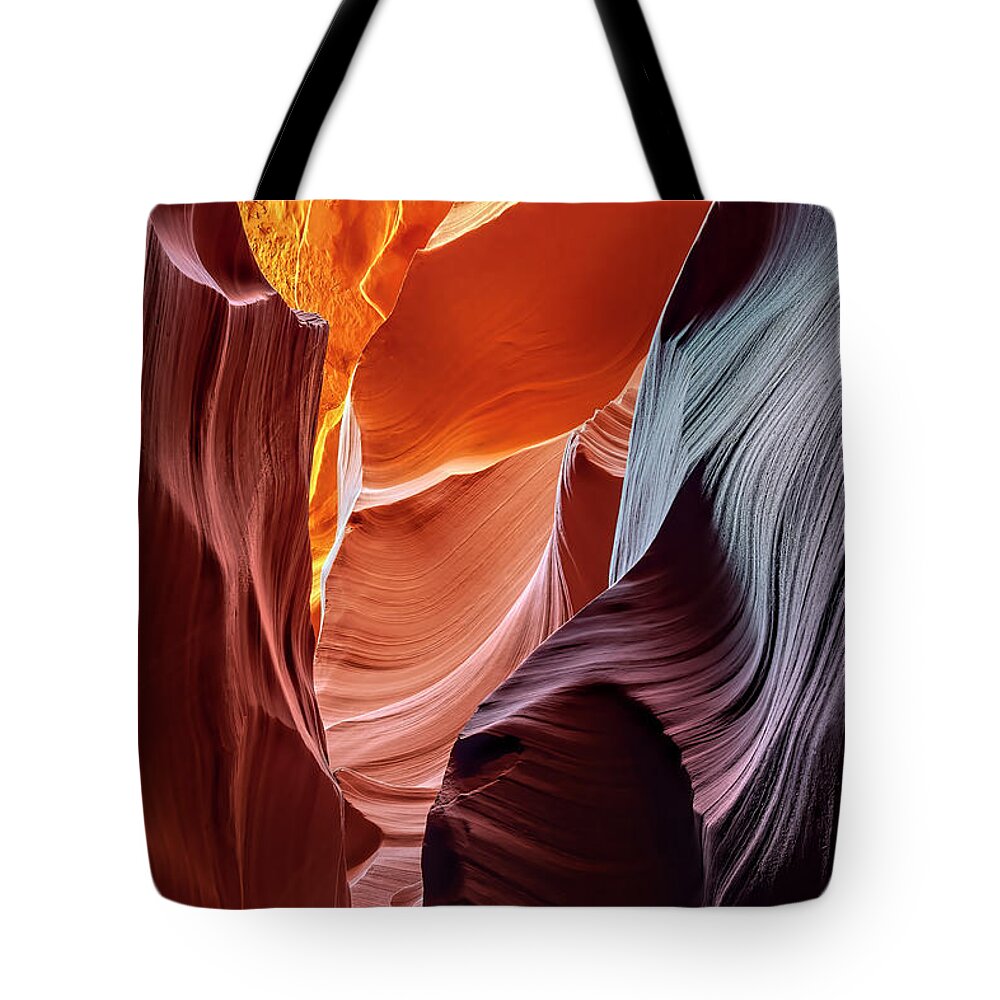 Antelope Canyon Tote Bag featuring the photograph Beckoning by Dan McGeorge