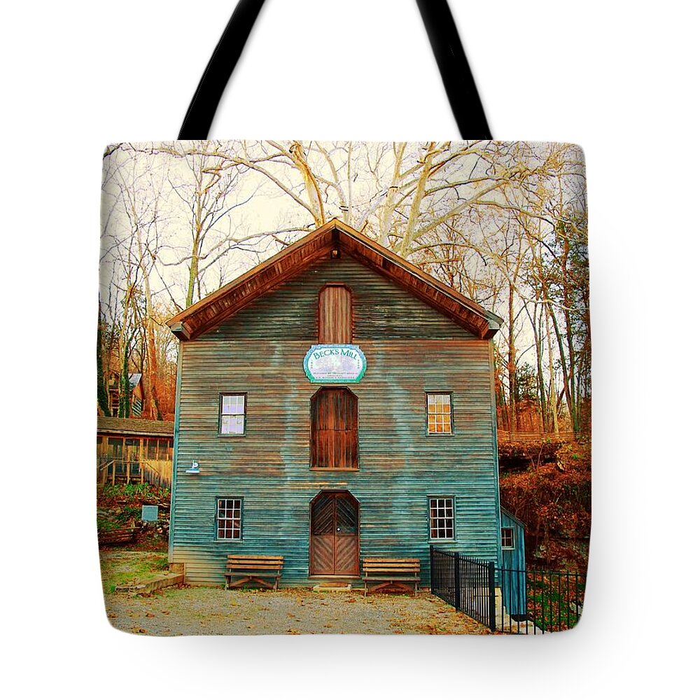 Mill Tote Bag featuring the photograph Becks Mill in Autumn by Stacie Siemsen