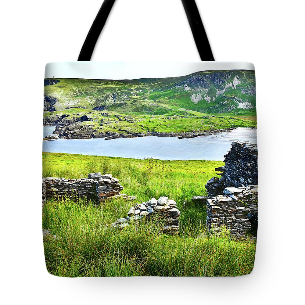 Magical Ireland Series By Lexa Harpell Tote Bag featuring the photograph Beefan Mountain - Glencolmcille, Ireland by Lexa Harpell