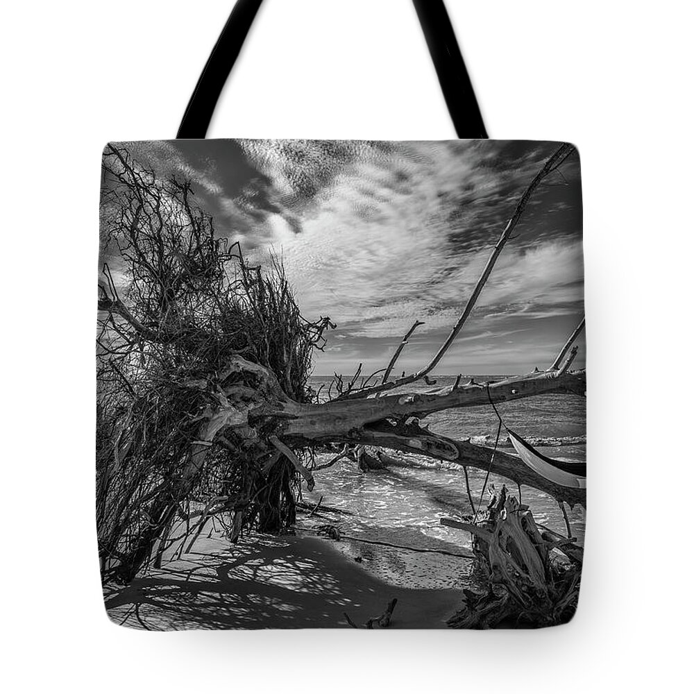 Beer Can Island Tote Bag featuring the photograph Beer Can Island 1 by Arttography LLC