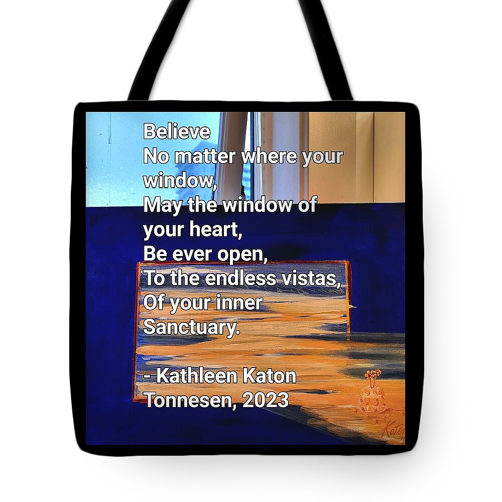 Believe Tote Bag featuring the photograph Believe by Kathleen Tonnesen