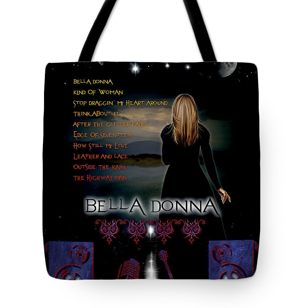 Bella Donna Tote Bag featuring the digital art Bella Donna by Michael Damiani