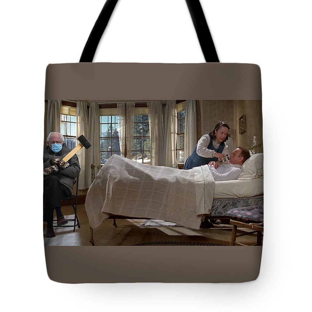 Bernie Tote Bag featuring the photograph Bernie is in Misery by Lee Darnell