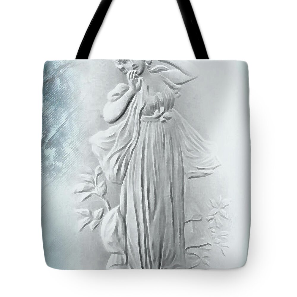 Painting Tote Bag featuring the digital art Berthe by Lutz Roland Lehn