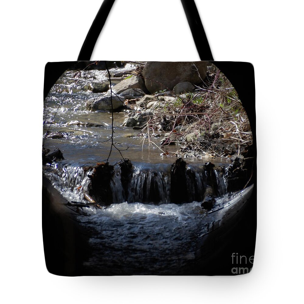 Nature Tote Bag featuring the photograph Beyond the Drain by William Norton