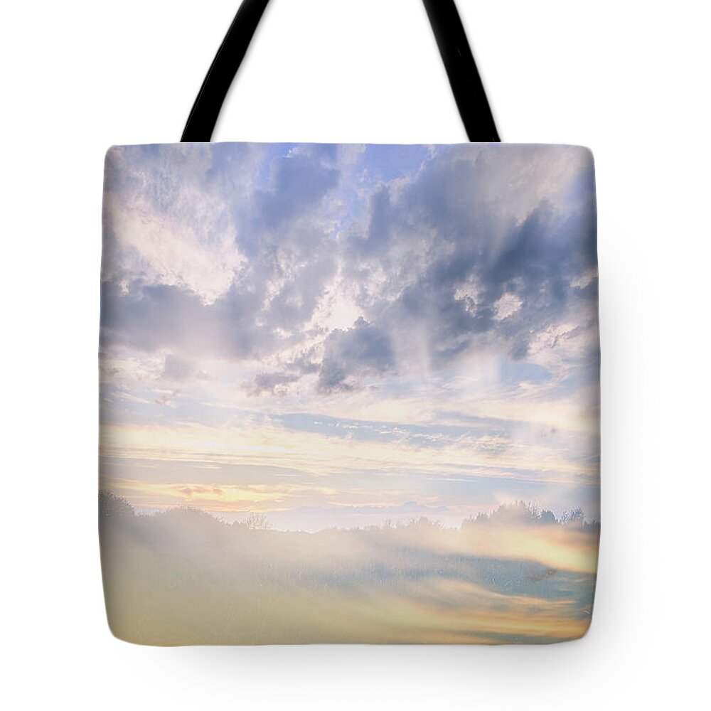 Double Expo Tote Bag featuring the photograph Beyond The Sky st. 2 by Andrii Maykovskyi