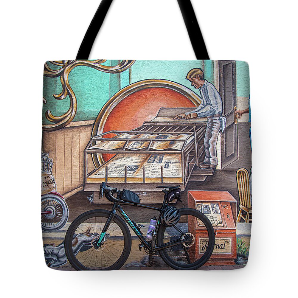 Bike Tote Bag featuring the photograph Bicycle Dreams by Dart Humeston
