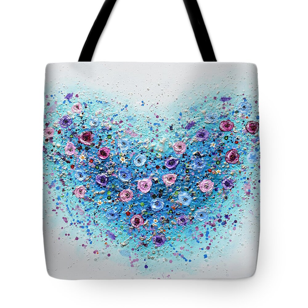 Heart Tote Bag featuring the painting Big Heart by Amanda Dagg
