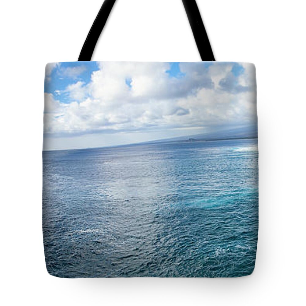 Big Island Tote Bag featuring the photograph Big Island South Point - Panoramic by Anthony Jones