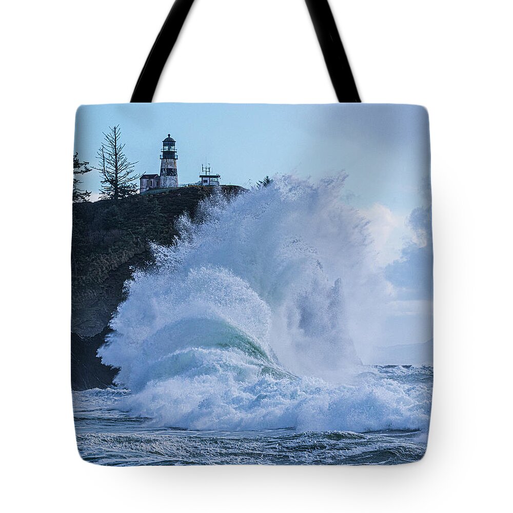 Cape Tote Bag featuring the photograph Winter at Cape Disappointment by Patrick Campbell