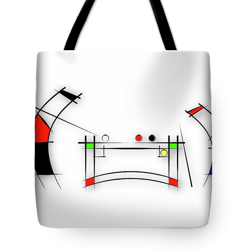 Snooker Tote Bag featuring the digital art Biliard s by Pal Szeplaky