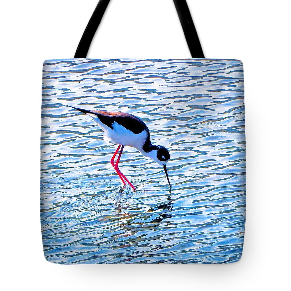 Bird Tote Bag featuring the photograph Bird Stilt by Andrew Lawrence