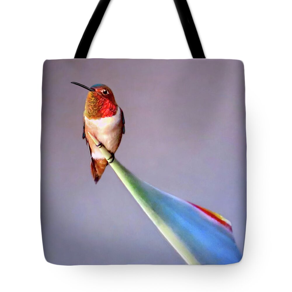Bird Tote Bag featuring the photograph Birds of Paradise by Jennie Breeze
